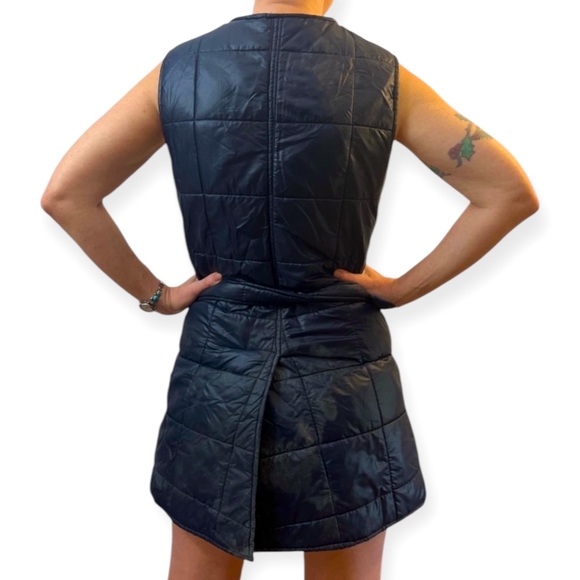 1960’s 1970’s Rare Ultra Mini Puffer Ski Dress or Long Vest in Macy, Snow Bunny! - Picture 6 of 7
